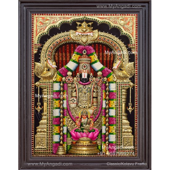 3d Balaji Lakshmi Tanjore Painting