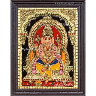 Ganapathi Tanjore Painting 