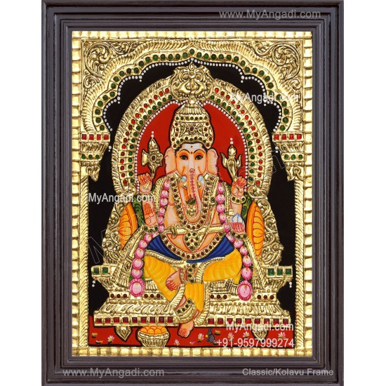 Ganapathi Tanjore Painting 