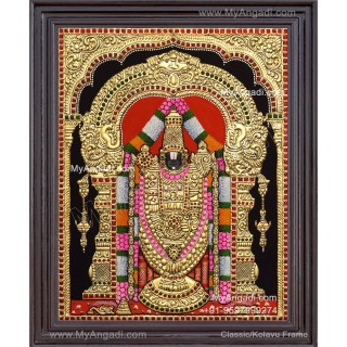 Venkateshwara  Swamy Tanjore Painting