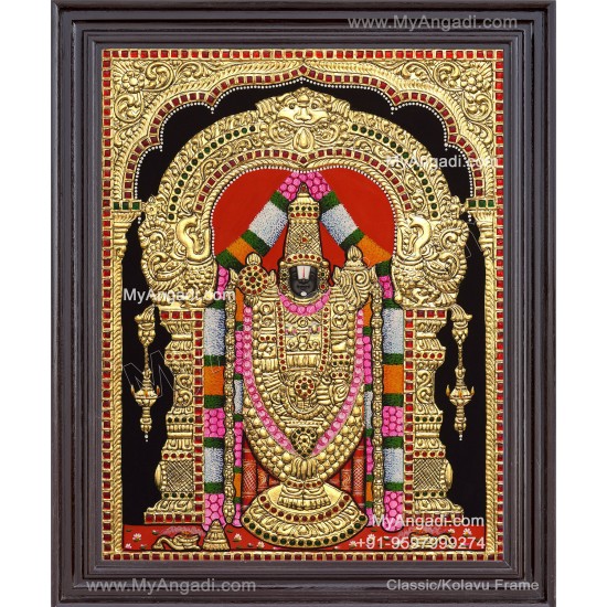 Venkateshwara  Swamy Tanjore Painting