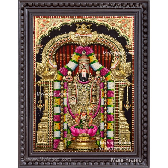 3d Balaji Lakshmi Tanjore Painting