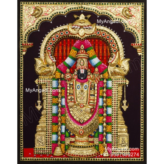 Balaji 3d Tanjore Painting