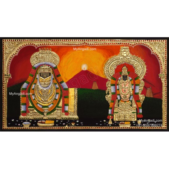 Annamalaiyaar  Unnamalaiyaar Tanjore Painting