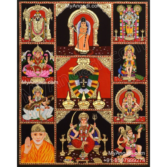 10 Panel Tanjore Painting
