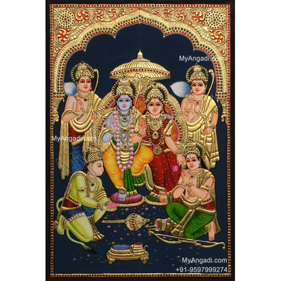 Ramar Pattabhisekam Tanjore Painting