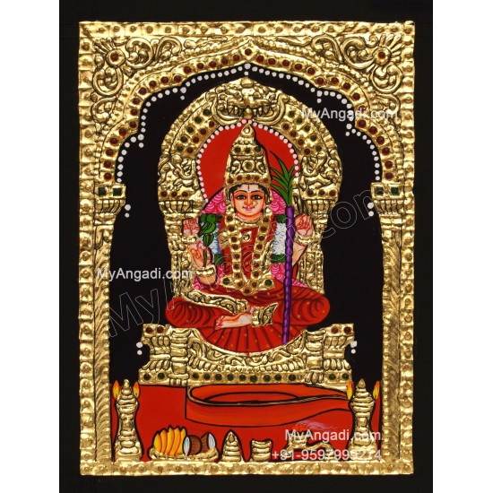 Kamatchi Amman Tanjore Painting
