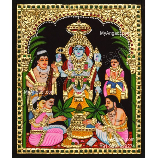 Sathyanarayana Tanjore Painting