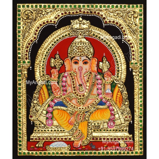 Ganapathi Tanjore Painting 