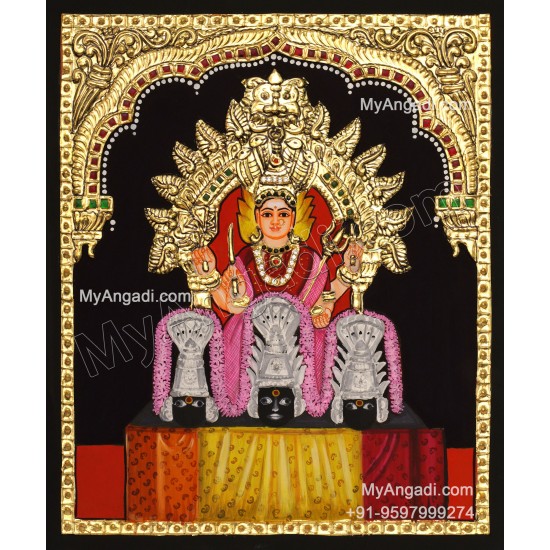 sri uuthukathu renugai maariyamman-tanjore-painting