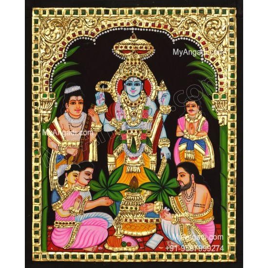 Sathyanarayana Tanjore Painting