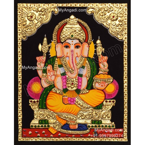 Ganesha Tanjore Painting