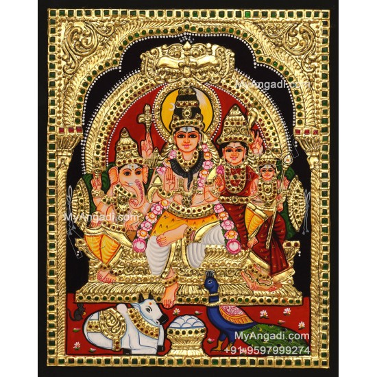 Sivan Family Tanjore Painting
