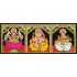 3 Panel  Lakshmi Ganesha Saraswathi Tanjore Painting