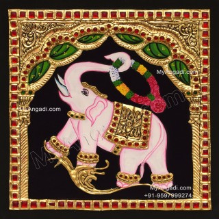 Elephant Tanjore Painting