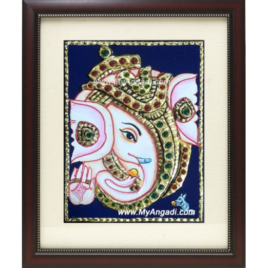 Small Ganesha Tanjore Paintings Small Ganesha Tanjore Paintings