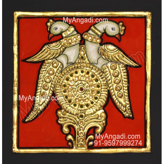 Parrot Tanjore Painting