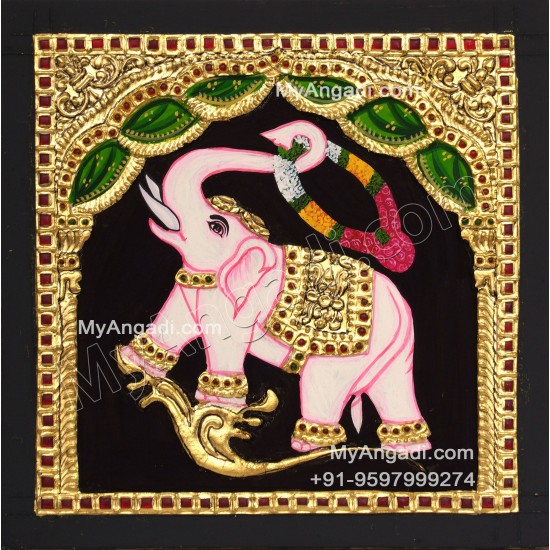 Elephant Tanjore Painting