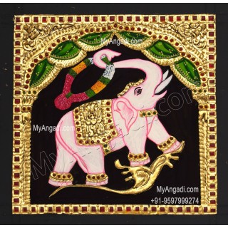 Elephant Tanjore Painting