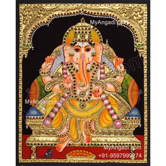 Ganapathi Tanjore Painting 