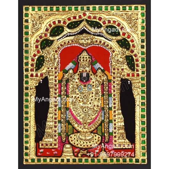 Venkateshwara  Swamy Tanjore Painting