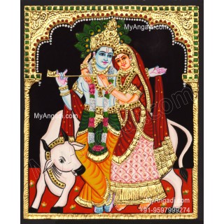 Radha Krishna Tanjore Paintings