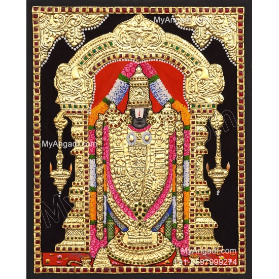 Venkatachalapathy  Tanjore Painting