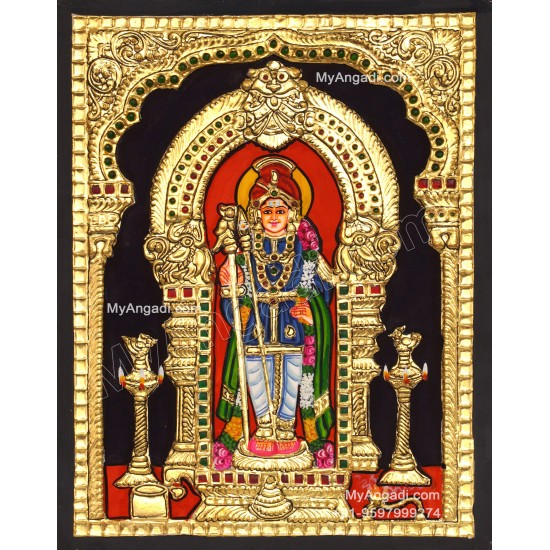 Palani  Murugan Tanjore Painting