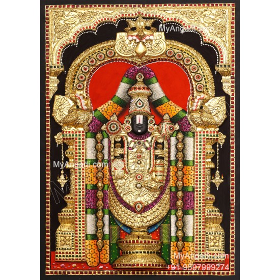 Balaji 3d Tanjore Painting