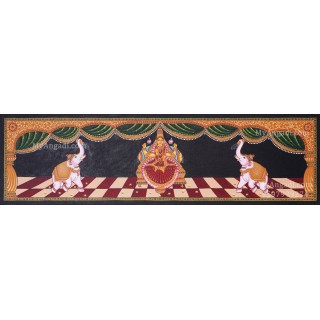 Gajalakshmi Canvas Painting 