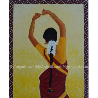 Bharathanatyam Series in Canvas Painting 