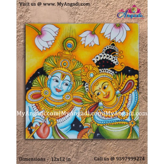 Radha Krishna Mural Painting