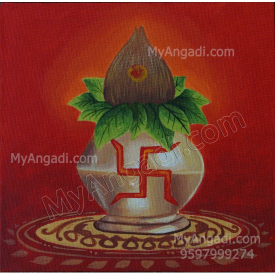 Kalasam Canvas Painting 