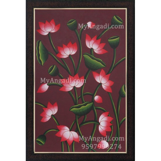 Lotus Canvas Painting Lotus Canvas Painting