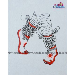 Bharathanatyam Series in Canvas Painting 