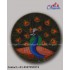 Round Peacock Canvas Painting 