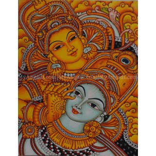 Radha Krishna Mural Painting 