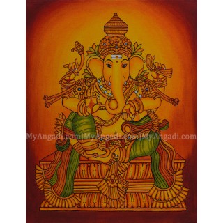 Ganapathi Mural Painting 