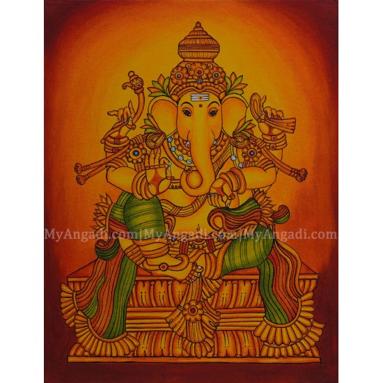 Ganapathi Mural Painting Ganapathi Mural Painting
