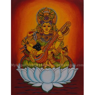 Saraswathi Mural Painting 