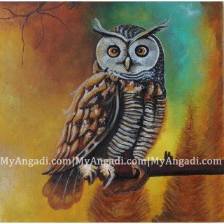 Owl Canvas Painting 