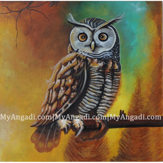 Owl Canvas Painting 