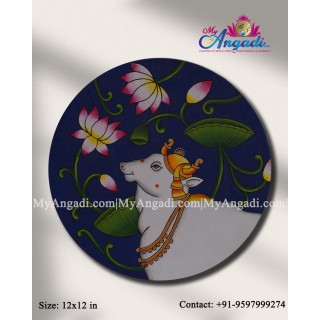 Pichwai Cow Canvas Painting 