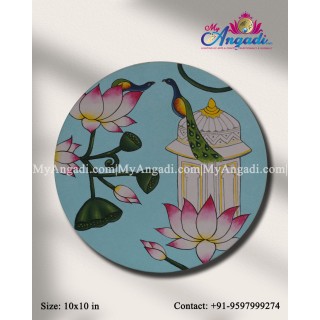 Pichwai Lotus Canvas Painting 