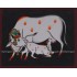 Cow Calf Canvas Painting 