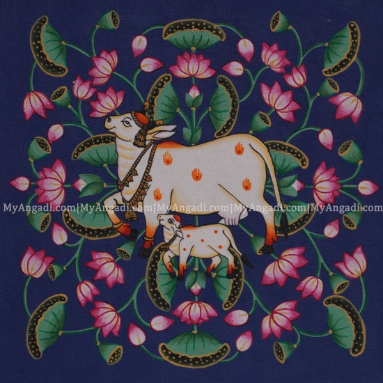 Pichwai Cow Canvas Painting 