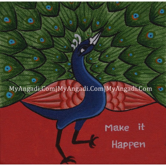 Peacock Canvas Painting 