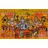 Radha Krishna Madhavam Kerala Mural Painting