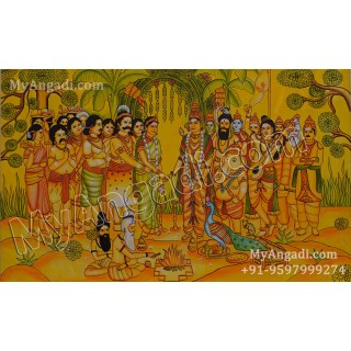 Murugar Valli Kalyanam Kerala Mural Painting