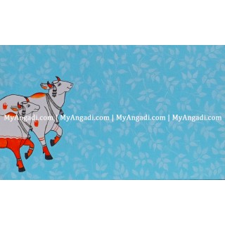 Pichwai Cow Name Board Canvas Painting 